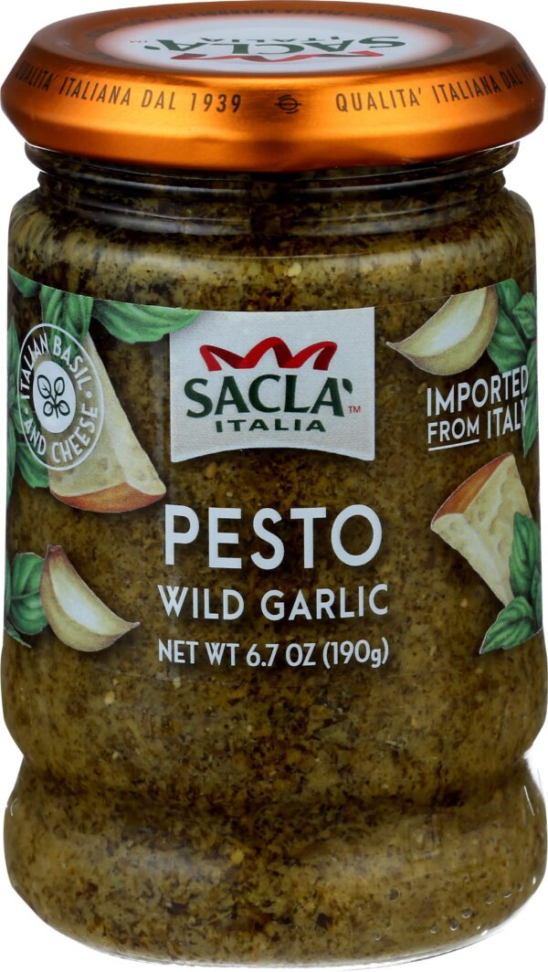 WILD GARLIC PESTO SAUCE 6/6.7 OZ  -  SACLA