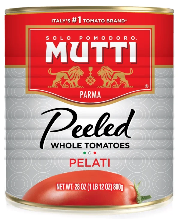 WHOLE PEELED TOMATOES 12/28 OZ  -  MUTTI