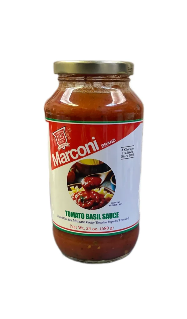 TOMATO BASIL SAUCE 12/24 OZ  -  MARCONI