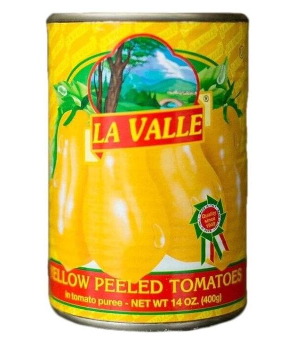 YELLOW ITALIAN PEELED TOMATOES 24/14 OZ - LA VALLE