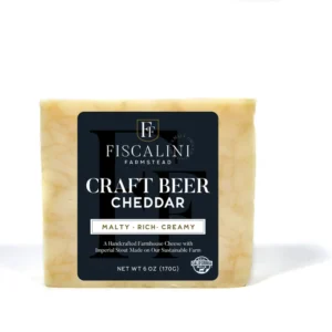 CRAFT BEER CHEDDAR 8/6 oz - FISCALINI